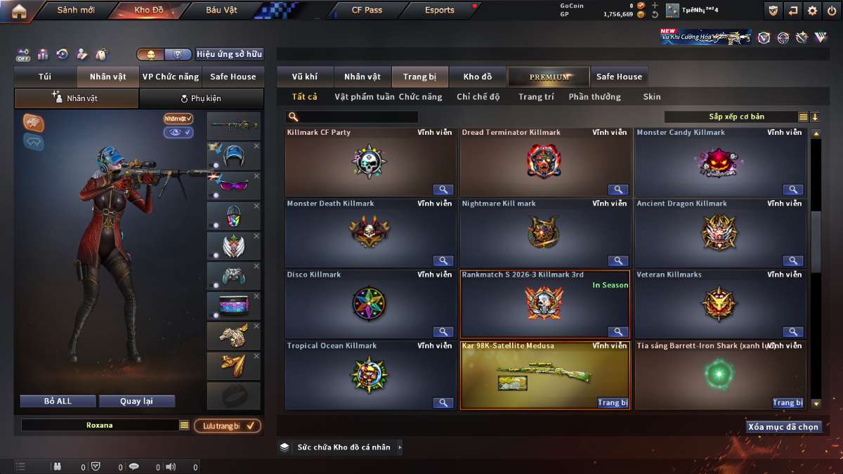 shop acc cf uy tin gia re